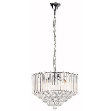 Otis - Acrylic - Chandelier - 415mm - Chrome