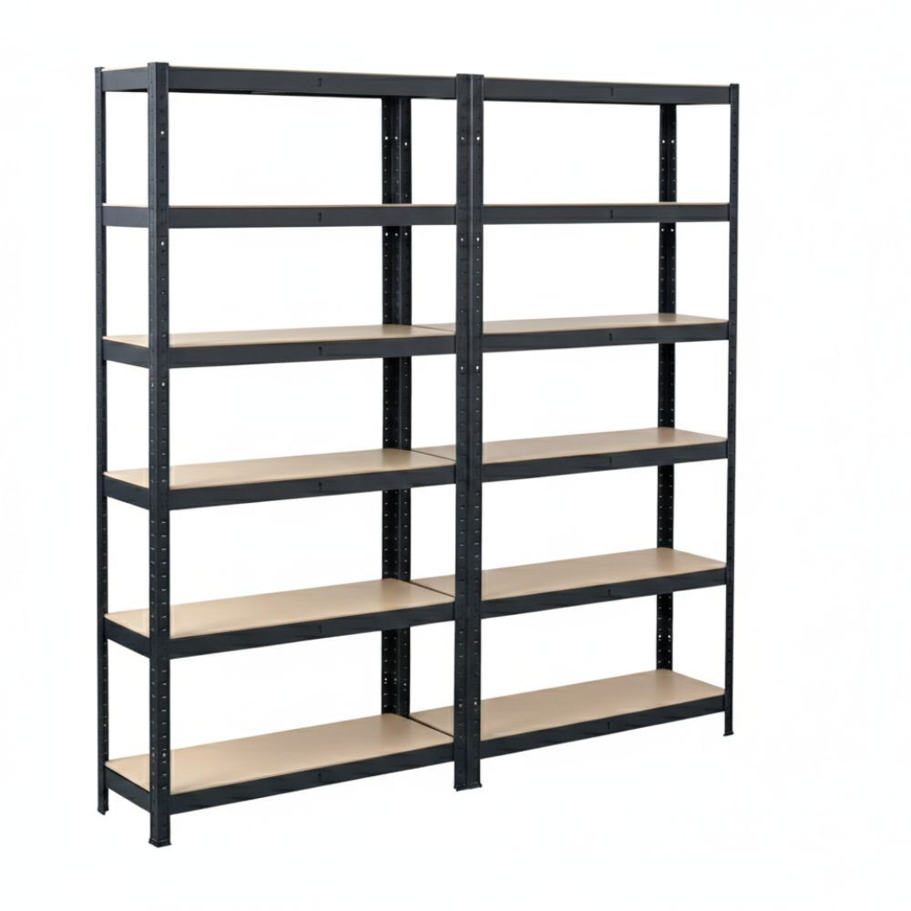 FINERY - 6 Layer Shelf Matt Black (PACK OF 2)