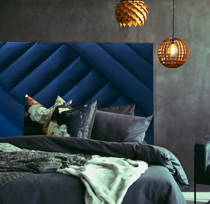 Diagonal Panel Headboards -Double