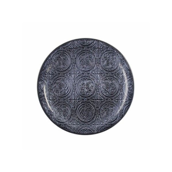 IRENA PLATE AMSTERDAM 35CM ANTRACY BRIGHT - Set of 1