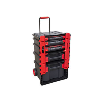 Professional Mobile Toolbox with 5 Removable Storage Cases SEALEY