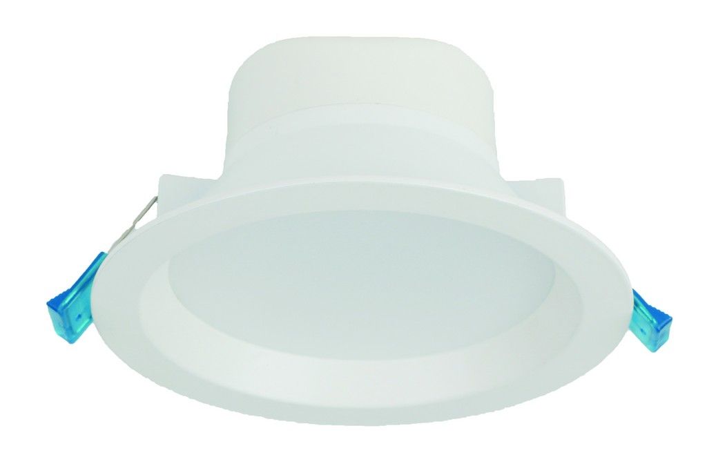 100-230VAC, 12W, LED Downlight, Daylight, Alu/Glass, Ø180x65
