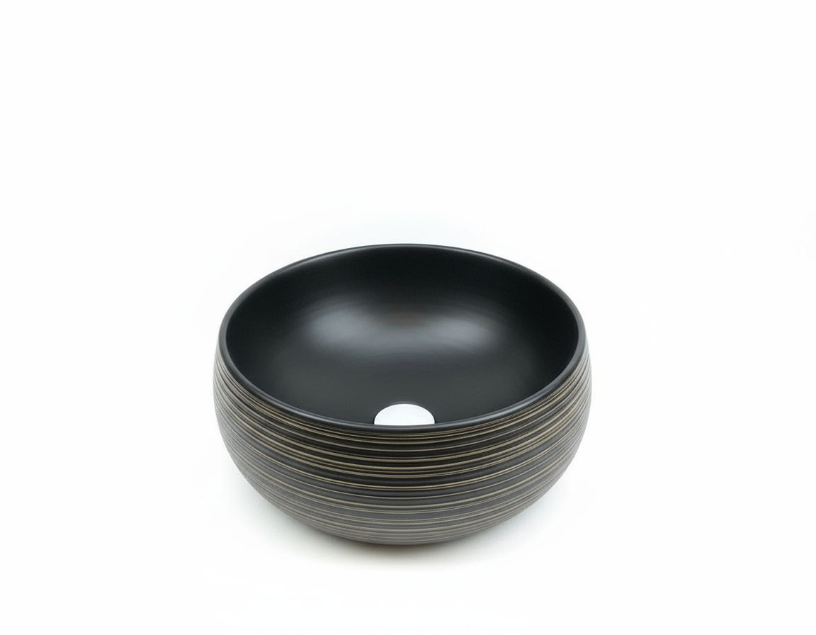 Black ceramic Basin