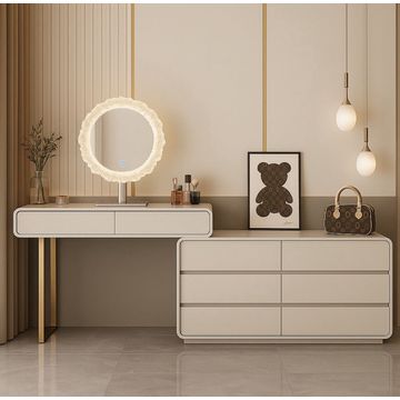 IG Furn- Bella 8 Drawers Vanity & Dresser Set