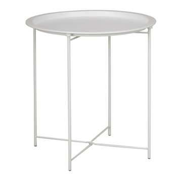 Everfurn Nala Side Table White, Painted MDF, Steel Frame, 2 Pack