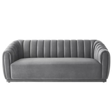 Ludovica Two Seater Stripe Couch Grey