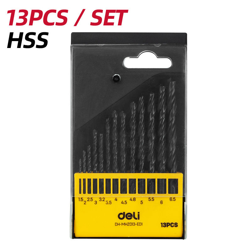 Deli Hss Drill Screwdriver Bit Set 13PCS