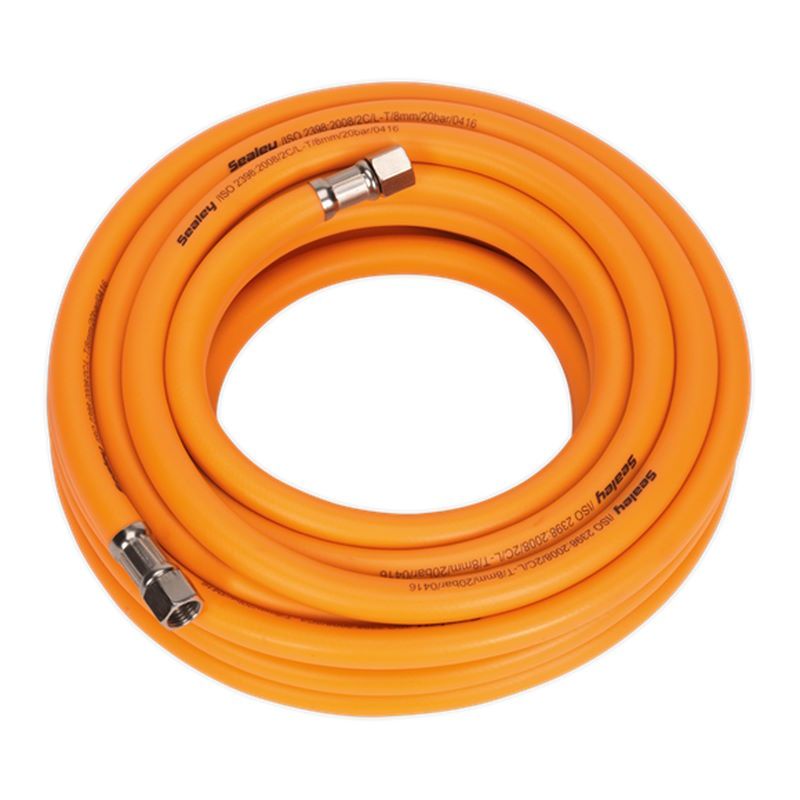 Air Hose 10m x Ø8mm Hybrid High-Visibility 1/4