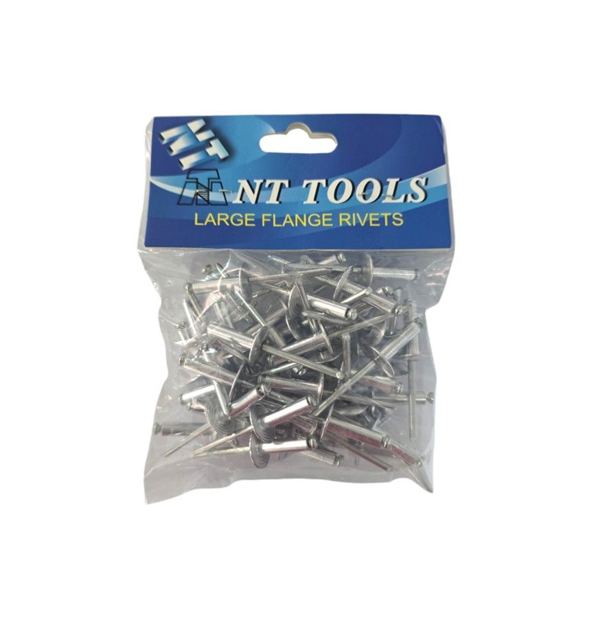 NT TOOLS Large Flange Pop Rivets 4.8X18mm 50pcs 15mm Head
