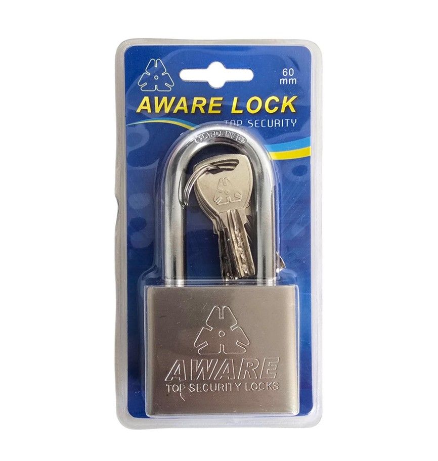 AWARE - Security Padlock Long Shackle - 60mm