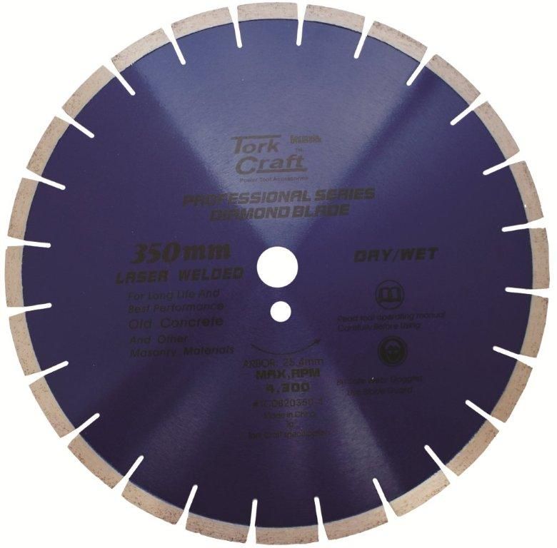 Tork Craft - Diamond Blade 350 x 25.4mm Concrete
