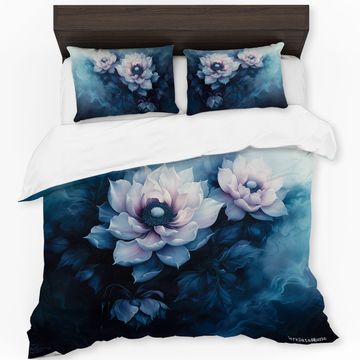 Abstract Flowers by Wikus Schalkwyk Duvet Cover Set King