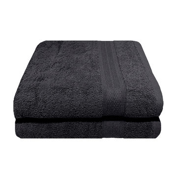 Bunty's Plush 450GSM 70x130cms Bath Towels - Castlerock(2Pc Pack)