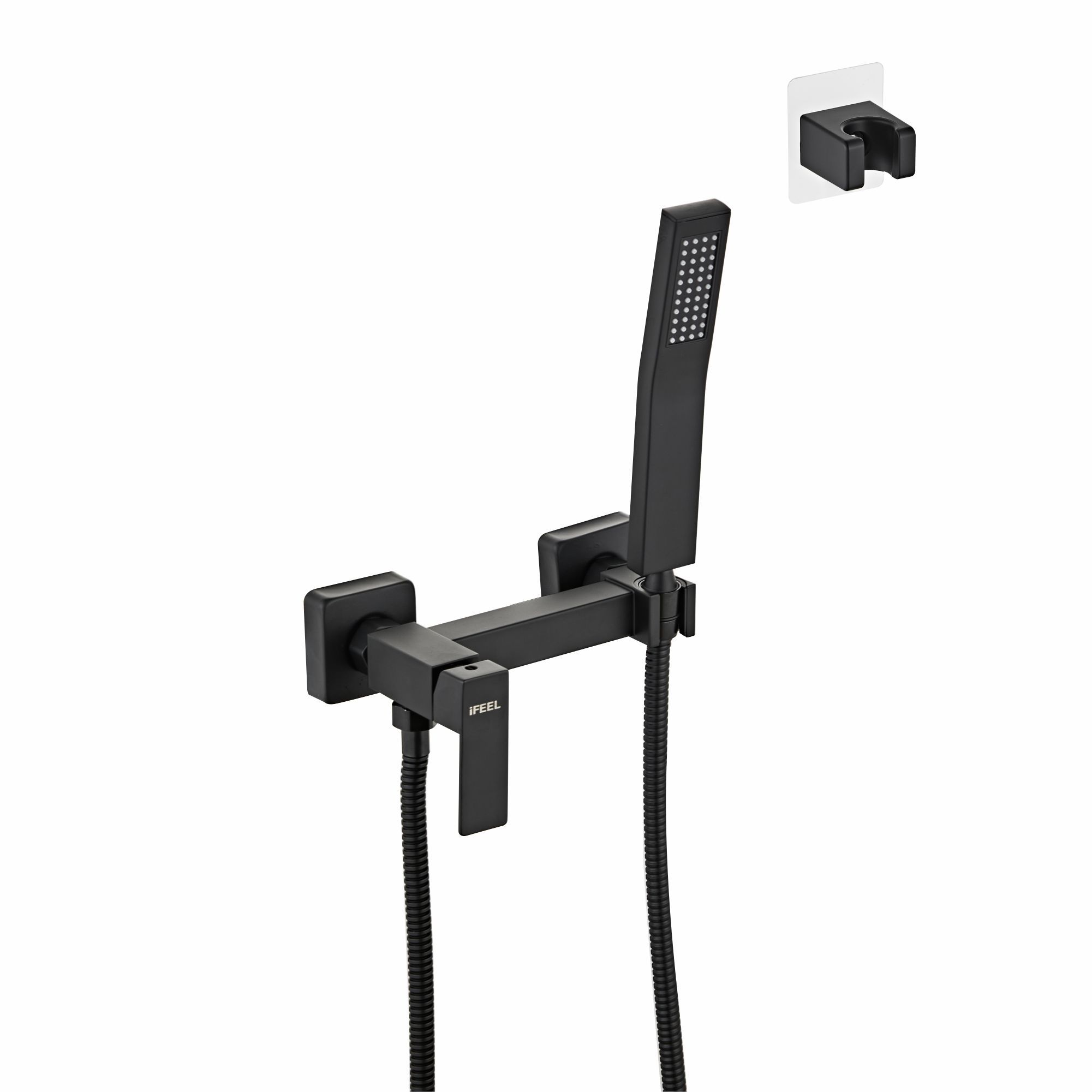 2026B IFEEL Black Wall Type Shower Mixer Tap