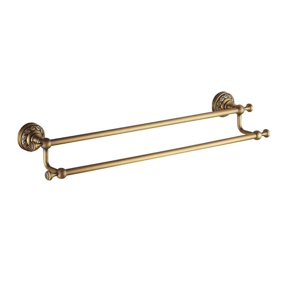 TBTF013- Brass double towel rail
