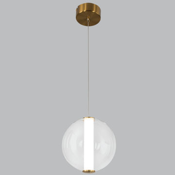 Antique Brass Base with Hessian Shade