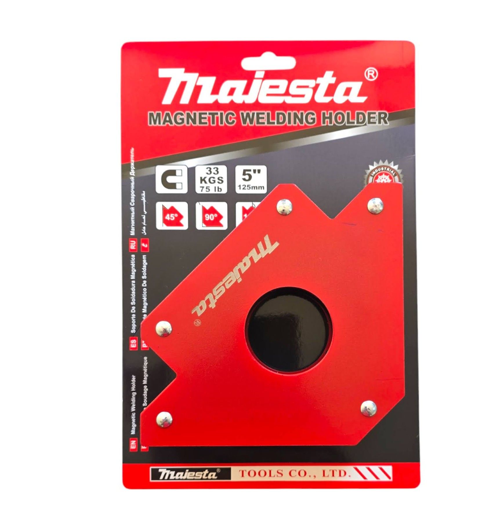 MAJESTA Welding Magnet 125mm (33Kg 45-90-145 Degree)