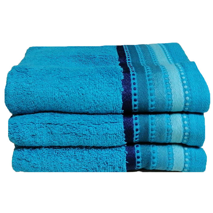 Royal Turkish Collection -450gsm -100% Cotton -Bath Sheet -Teal -Pack of 3