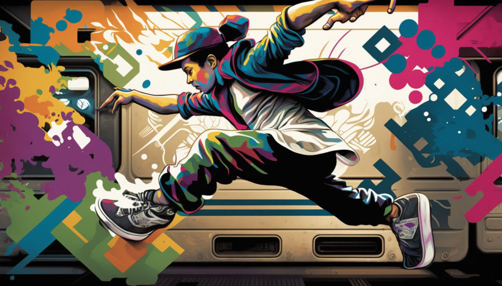 Canvas Wall Art - Canvas Wall Art – Young Person Breakdancing - B1146 - [120 x 80 cm]
