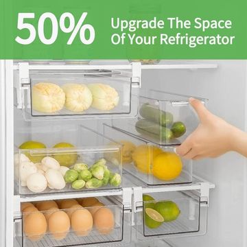 Refrigerator Organizer Hanging Fridge Drawer Medium - 11.2cm x 36.2cm x 16.8cm