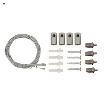 Suspension Parts to Convert Panel from a Flush Mount Ceiling Fitting