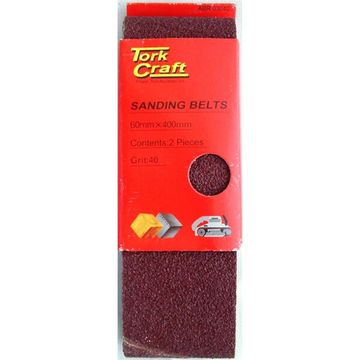 Sanding Belt 60x400mm 120Grit 2 Piece (for Triton Palm Sander) - 6 Pack