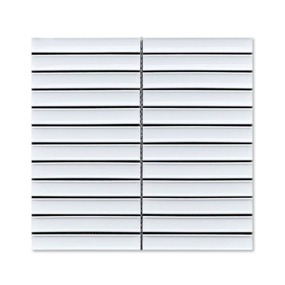 Mosaic Porcelain - Matte Ivory Kit-Kat - Fingers - 294x296mm (per sheet)