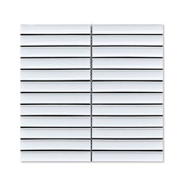 Mosaic Porcelain - Matte Ivory Kit-Kat - Fingers - 294x296mm (per sheet)