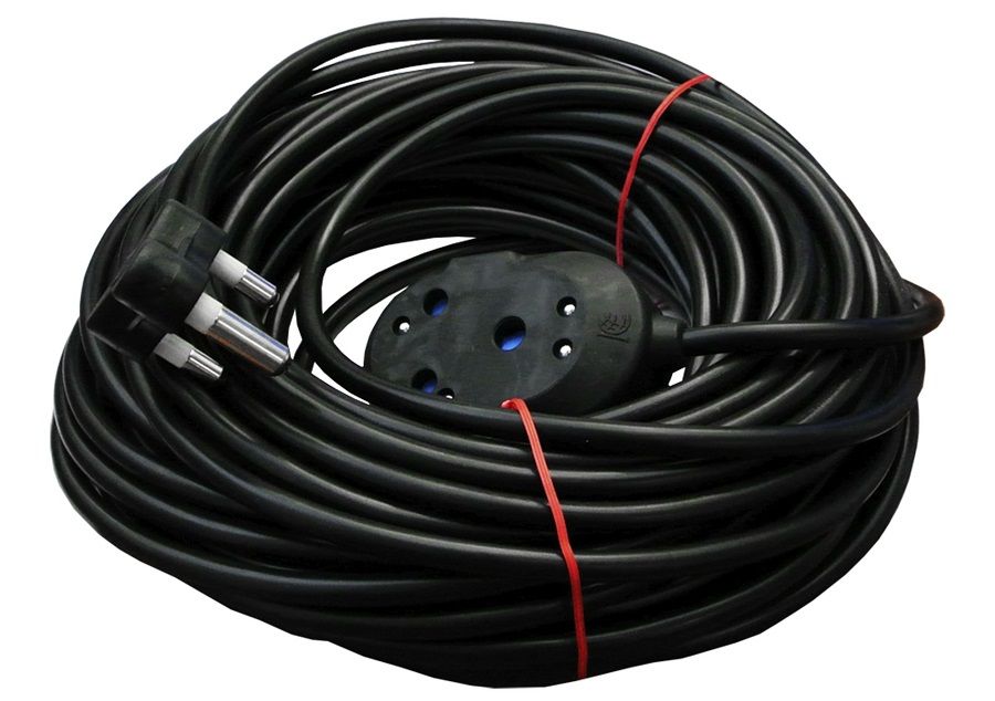 Extension cord 16amp 20metre black 1.5mm