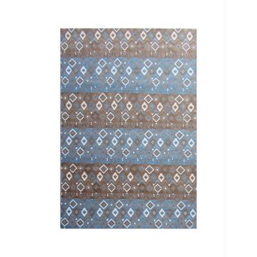 BK Carpets & Rugs - Indoor Modern Chenille Area Rug - 2,3m x 3,4m -  Blue & Brown