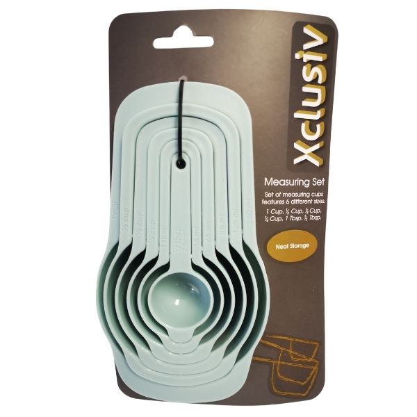 Xclusive - Measuring Cups Set - 6 Different Stackable Sizes - 10 Pack