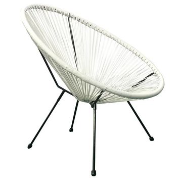 Shoreline Rattan Chair – Comfortable Outdoor Seating for Ultimate Relaxation - WHITE