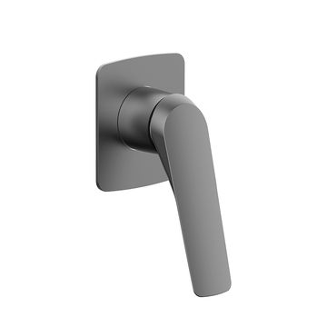 Fabro Single Wall Basin Mixer- Gun Metal Grey