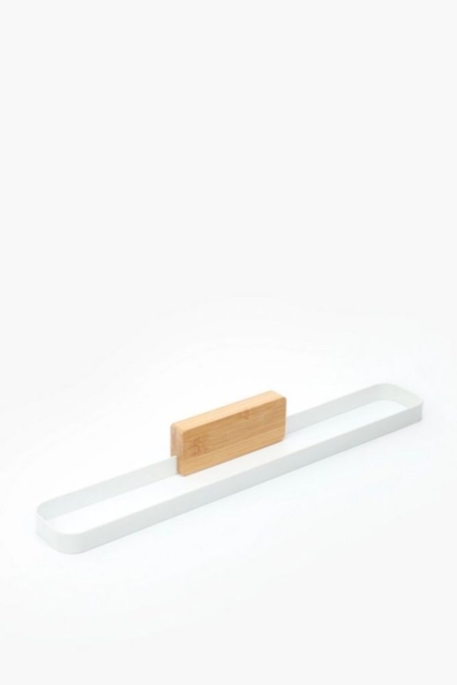 WOODEN ADHESIVE BATHROOM TOWEL RAIL Modern, Natural & Easy to Install