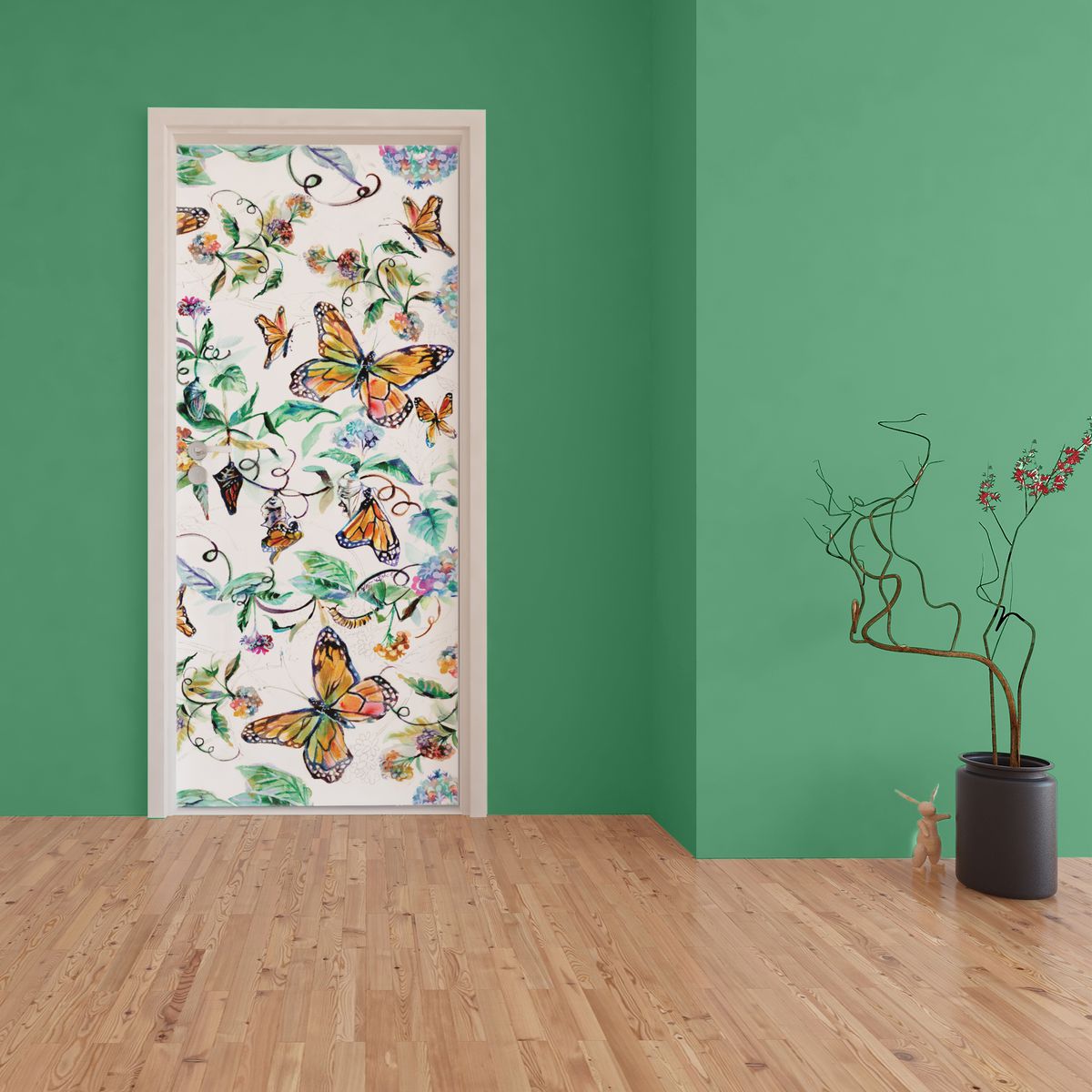 Decoupage - Butterfly Garden By Kristin Van Lieshout Door | LEROY ...