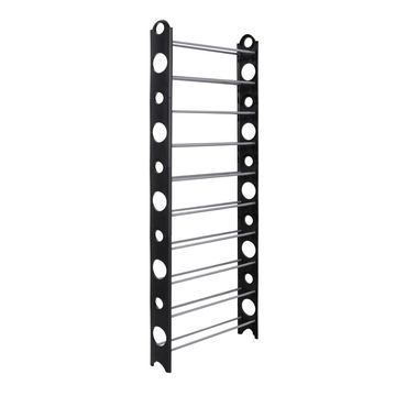 Hazlo 10 Layer Stackable Shoe Storage Rack Organizer