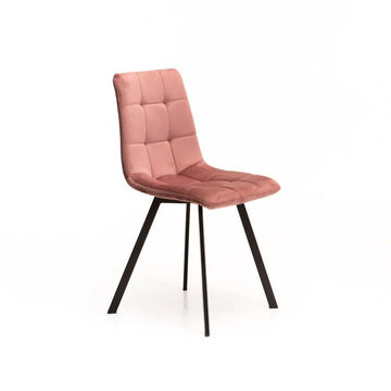 Vividitto - Brag velvet Dining Chair - Blush