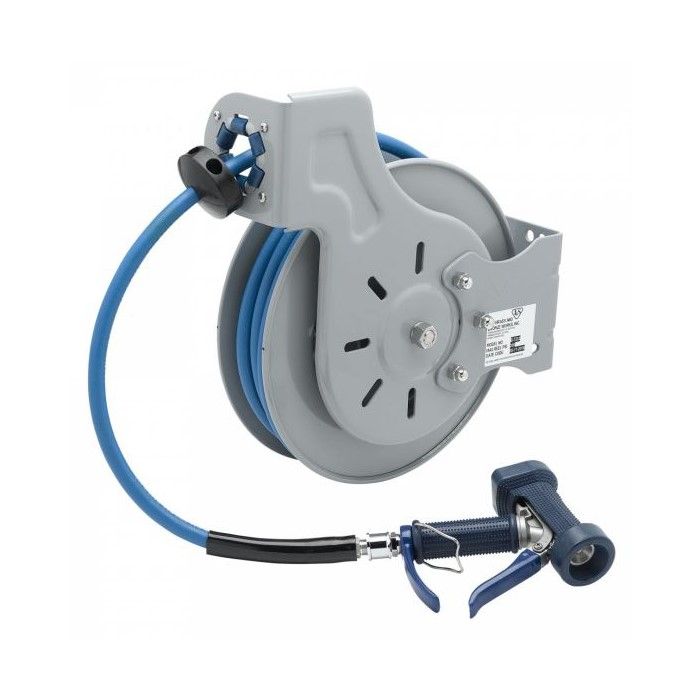 Epoxy coated hose reel with hose - 15m - T&S