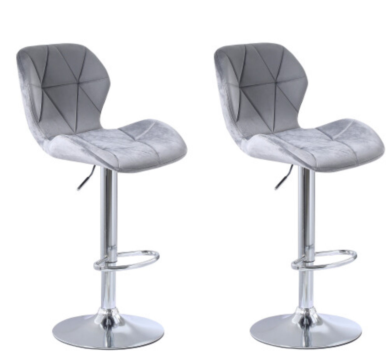IG Furn - Sophia Set of 2 Bar Stool Grey