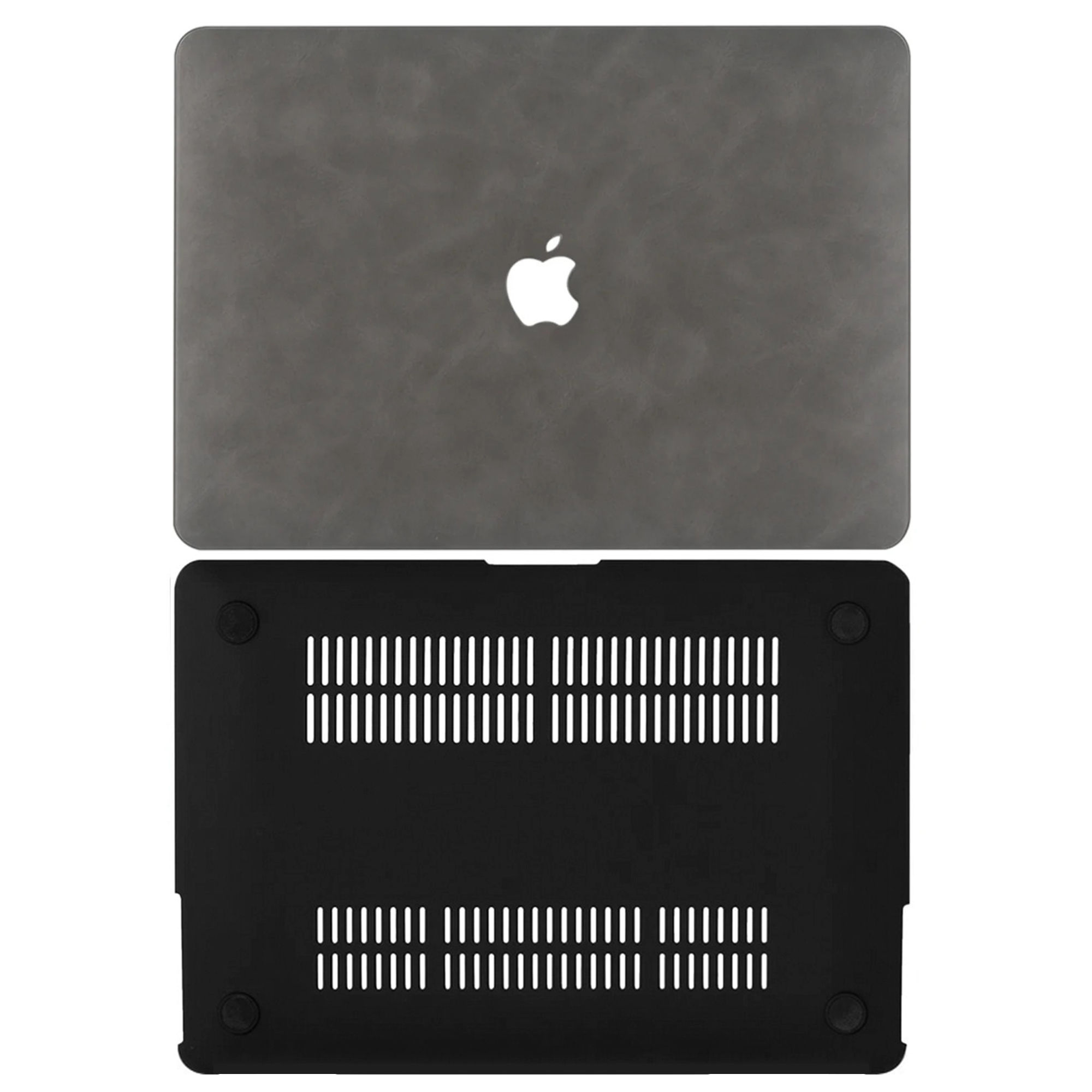 PU Leather Case Hard Shell for 2022 MacBook Air 13.6 inch - Grey