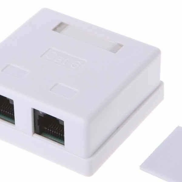Cat6 Wall Box - Dual Rj45