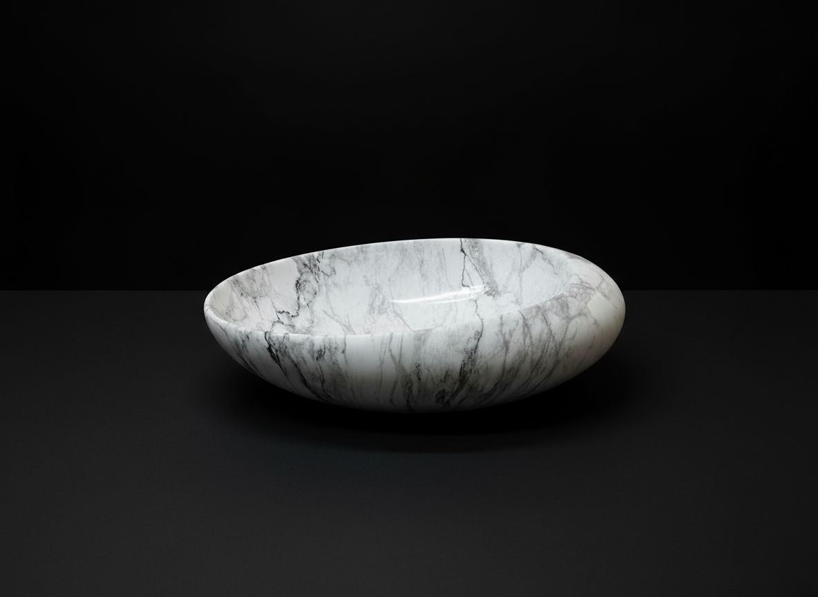 Sit on Basin , Marble-patterned
