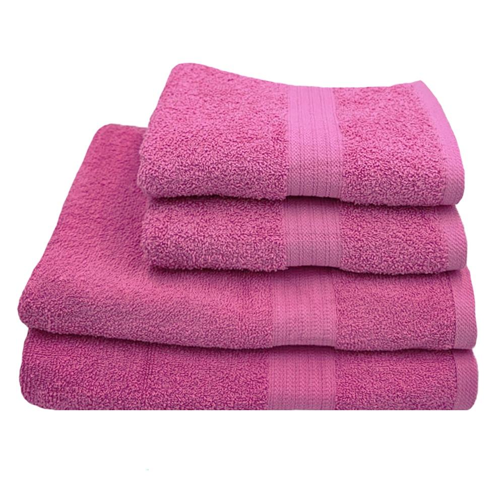 Eqyptian Collection Towel -440gsm -2 Hand Towels, 2 Bath Sheets -Pink ...