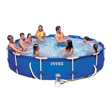 Intex Pool Mtl-Frame(W/Pump) 366X76Cm