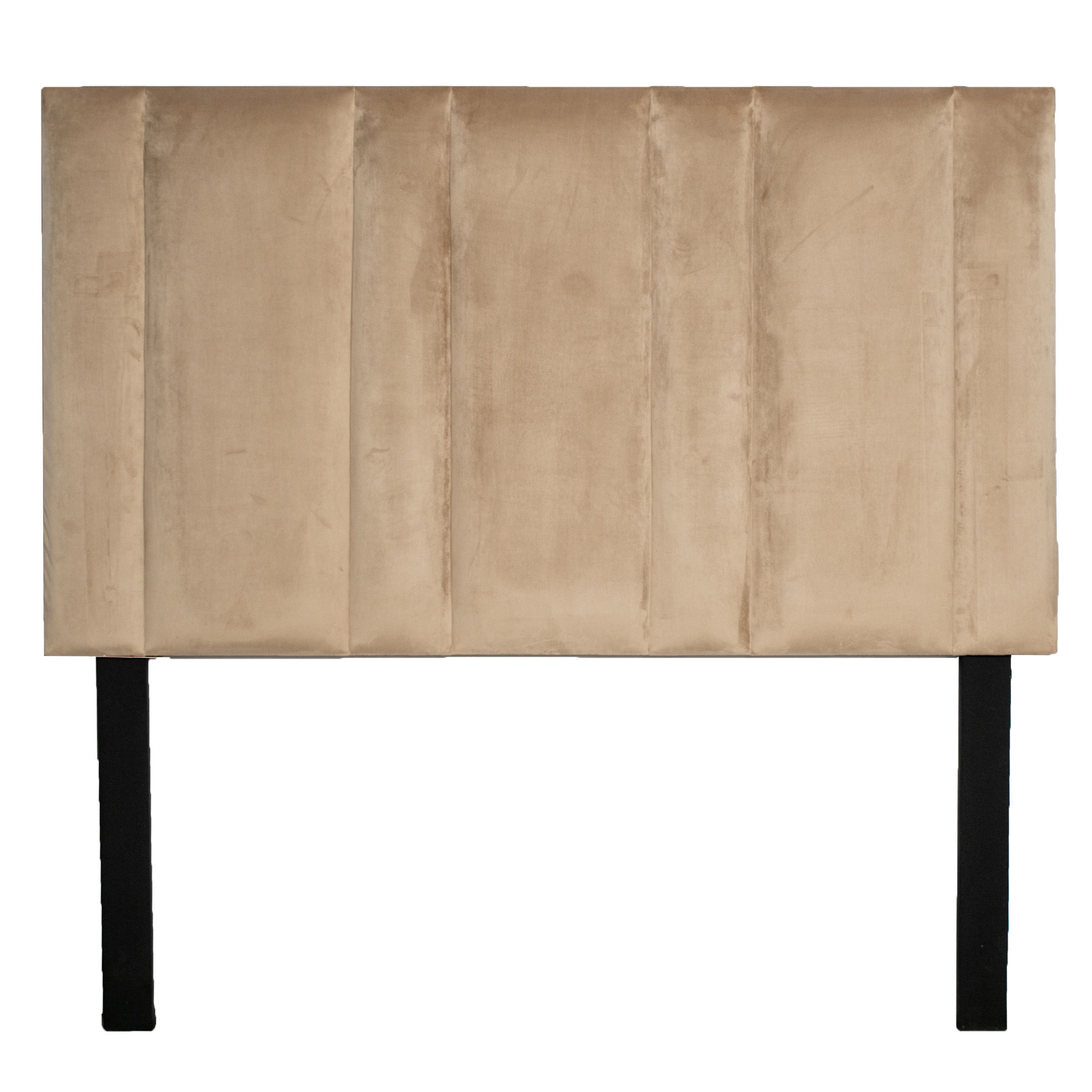 Mia Headboard - Beige Velvet - King