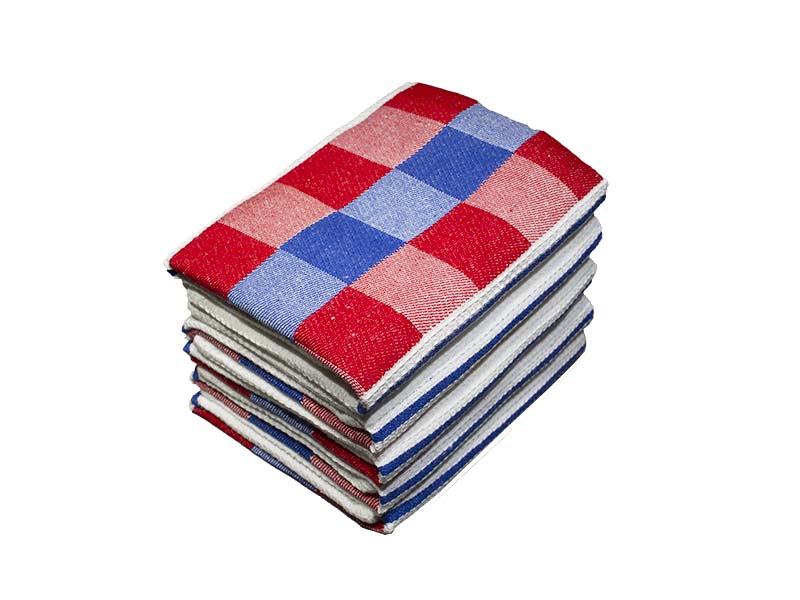 Bunty's Kitchen Towel - Design 2126 - 046x069cms - (05 Pc Pack) - Checks - Victoria Blue