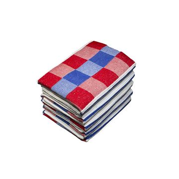 Bunty's Kitchen Towel - Design 2126 - 046x069cms - (05 Pc Pack) - Checks - Victoria Blue