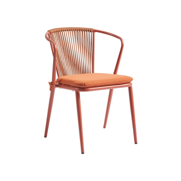 Chair Crazy Kendal Chair AluminiumRope - Brick Red