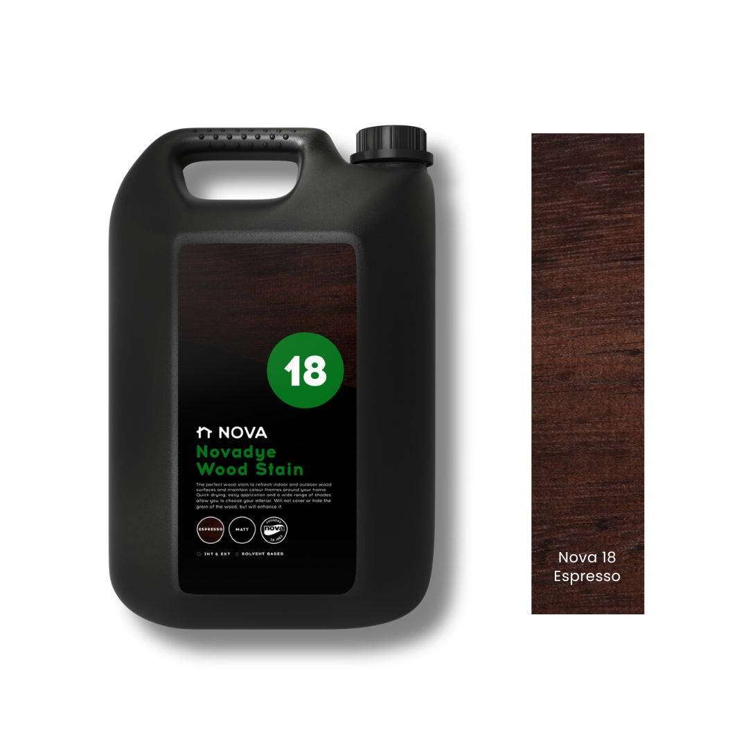 Nova 18 Novadye Woodstain - Espresso 5lt