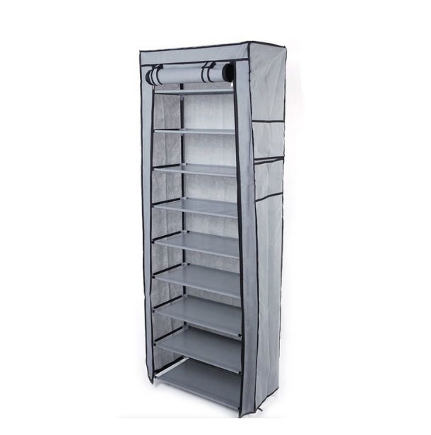 9-Tier Covered Shoe Rack